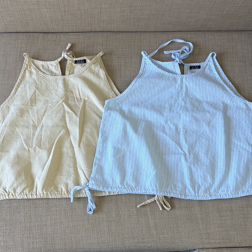 Sleeveless Cotton Tops (Bundle of 2)